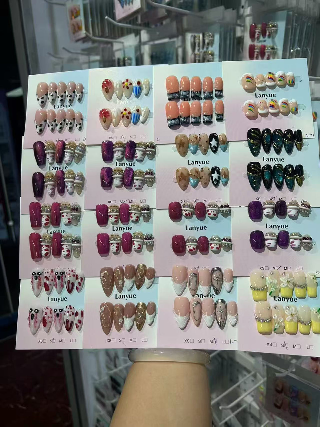 TJJ Press On Nails Factory Wholesale Bulk Handmade False Nails, Reusable Long Lasting Waterproof Fake Nail Tips, OEM Private Label Availabl