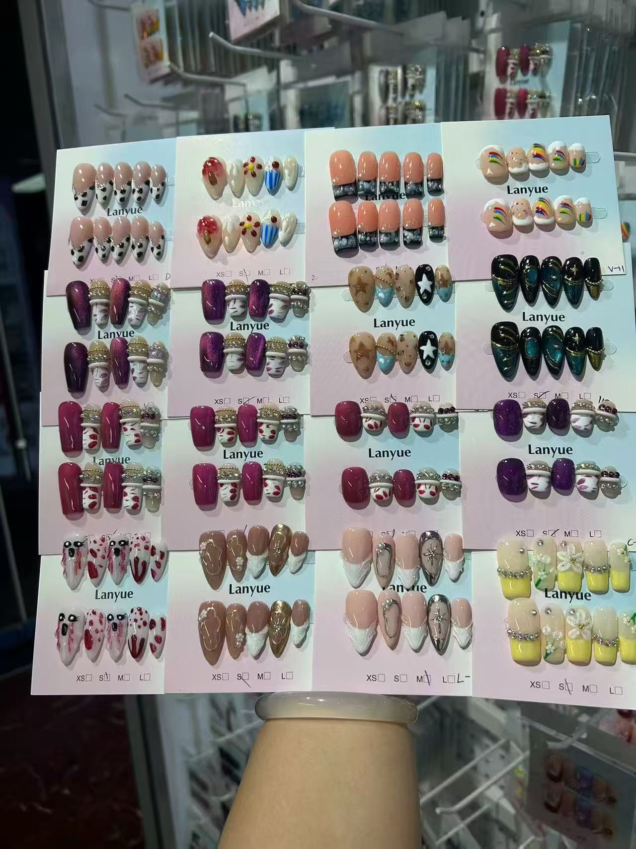 TJJ Press On Nails Factory Wholesale Bulk Handmade False Nails, Reusable Long Lasting Waterproof Fake Nail Tips, OEM Private Label Availabl