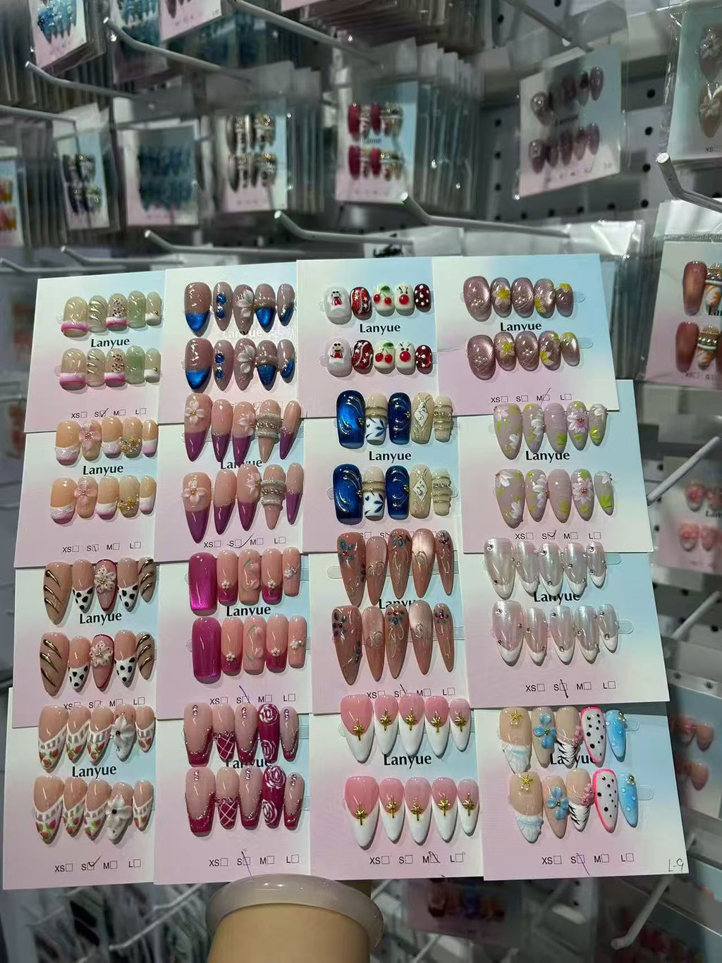 TJJ Press On Nails Factory Wholesale Bulk Handmade False Nails, Reusable Long Lasting Waterproof Fake Nail Tips, OEM Private Label Availabl