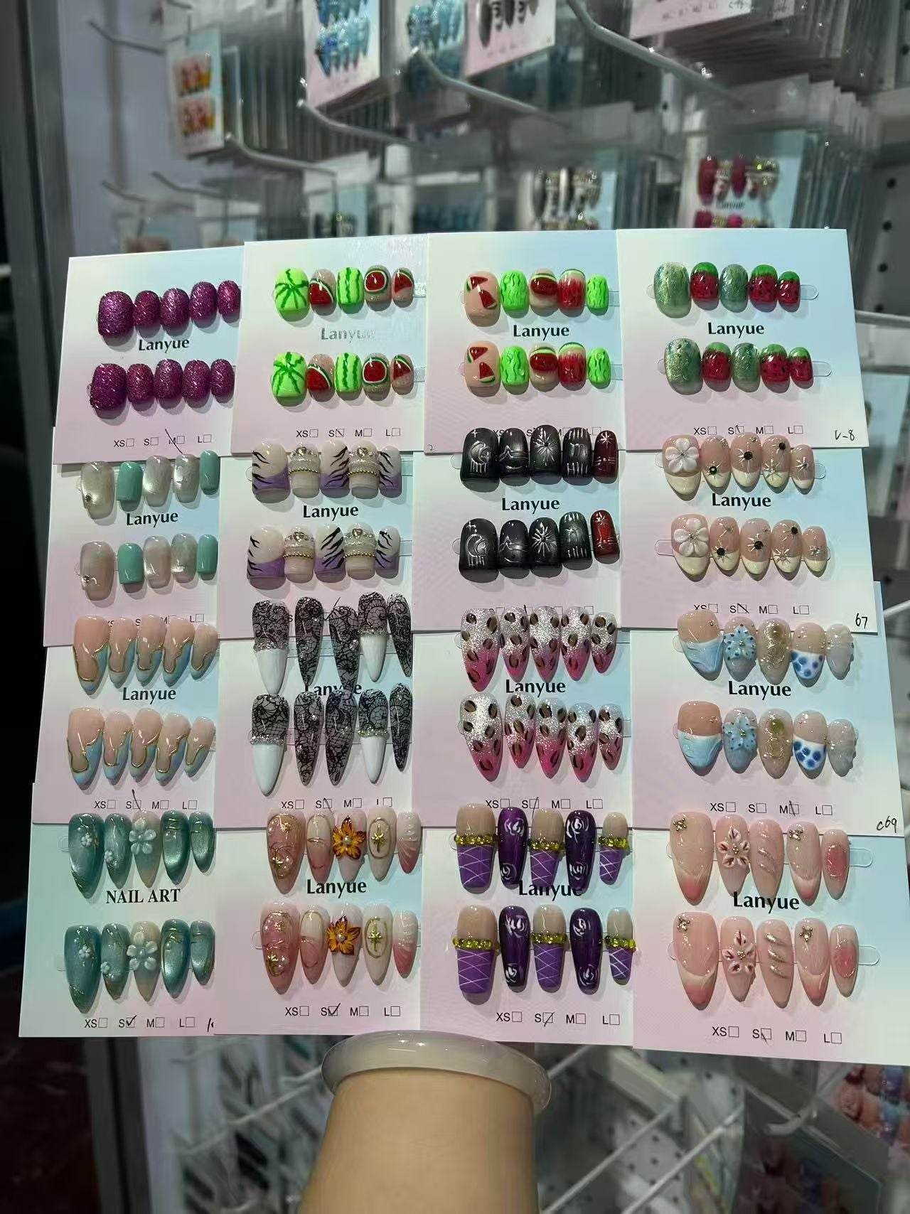 TJJ Press On Nails Factory Wholesale Bulk Handmade False Nails, Reusable Long Lasting Waterproof Fake Nail Tips, OEM Private Label Availabl
