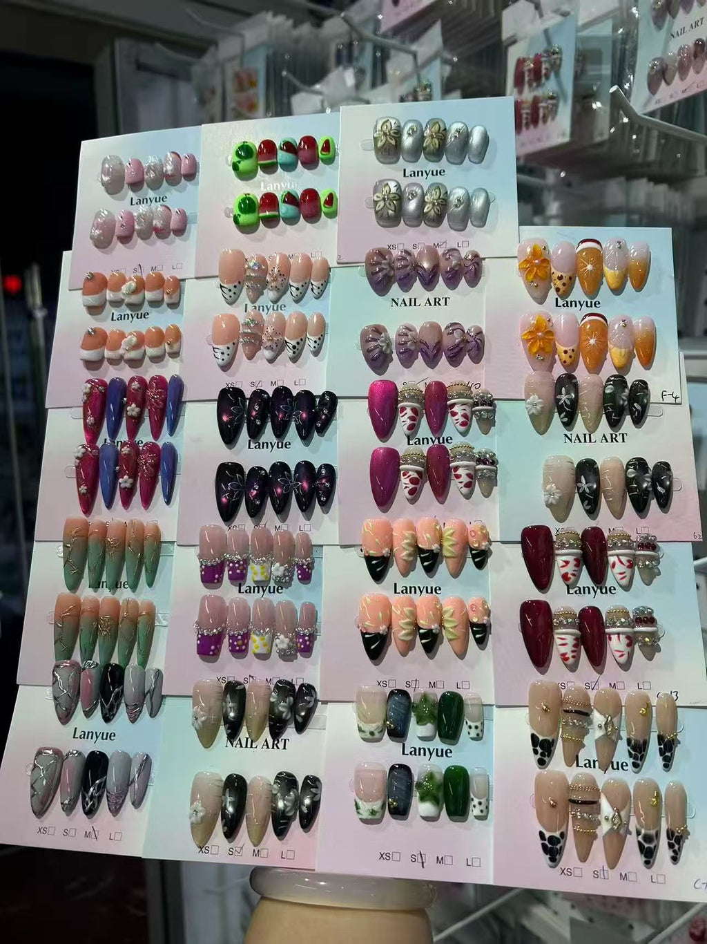 TJJ Press On Nails Factory Wholesale Bulk Handmade False Nails, Reusable Long Lasting Waterproof Fake Nail Tips, OEM Private Label Availabl