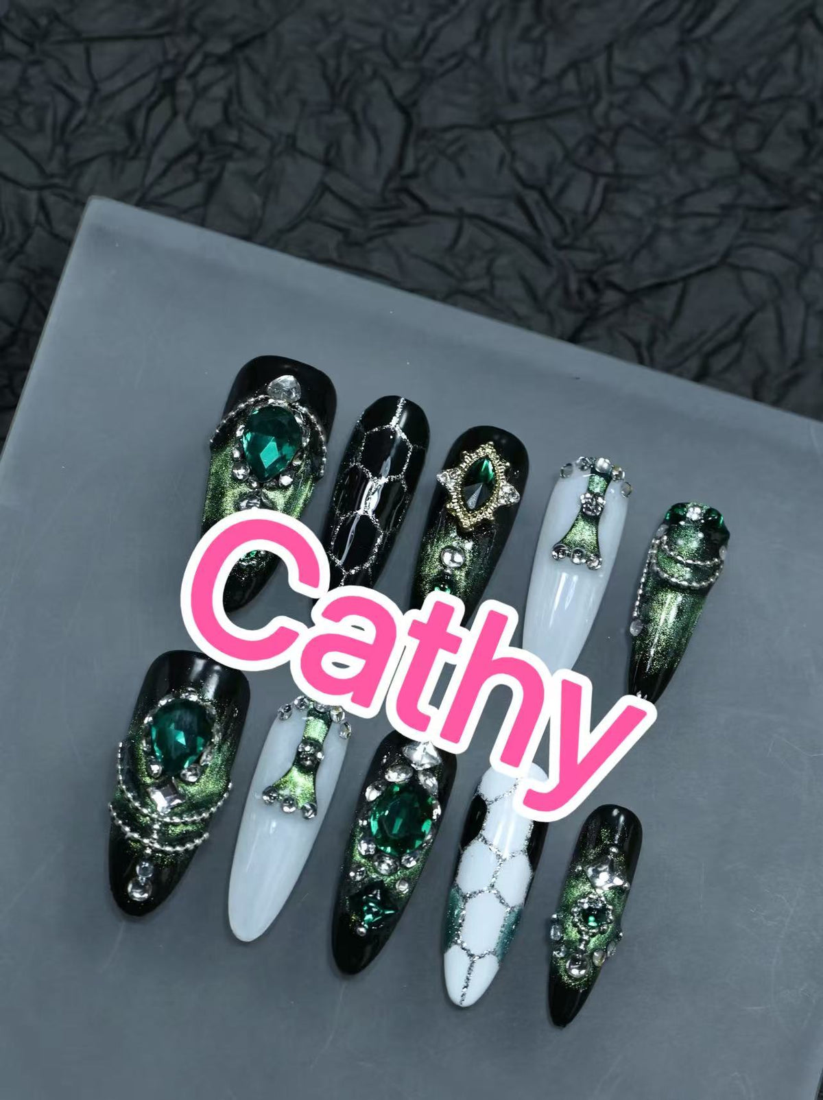 TJJ Handmade Custom Press‑On Nails